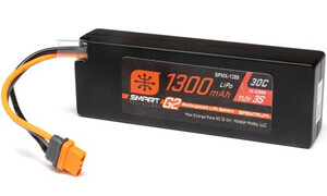 Spektrum 11.1V 1300mAh 3S 30C Smart G2 LiPo Battery: IC2 SPMX-1089