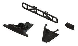 Arrma Lower Skid And Bumper Mount Set Black ARA-1577