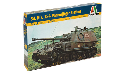 Italeri SD.KFZ.184 PANZERJAGER ELEFANT Plastic Model Kit 0211S