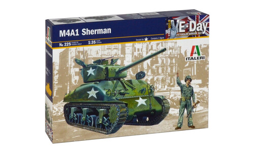 Italeri M4A1 SHERMAN Plastic Model Kit 0225S