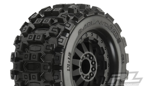 Pro-Line Racing Badlands MX28 2.8" (Traxxas Style Bead) All Terrain Tires Mounted 10125-15