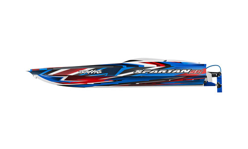 Traxxas Spartan SR 6S Brushless RTR RC Boat Red Edition 103076-4 Side