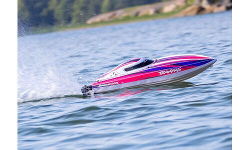 Traxxas Disruptor 4S Electric RC Boat Pink Edition 106064-4 Action