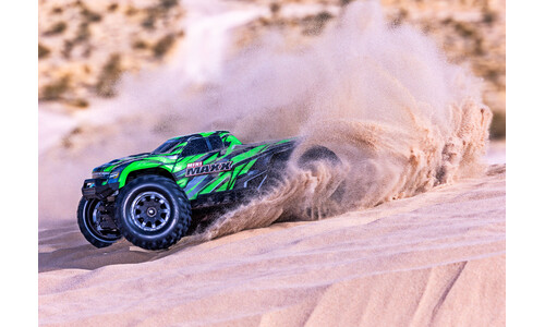 Traxxas Mini Maxx Monster Truck Green Edition 107154-1GRN Action