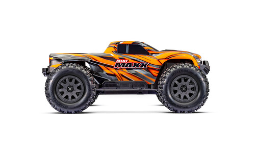 Traxxas Mini Maxx BL-2S RC Monster Truck Orange Edition 107154-1ORN Side