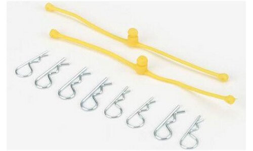 DUBRO Body Klip Retainers (Yellow)