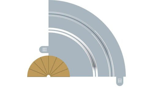 Scalextric Border Radius 1 Curve Inner Borders