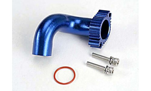 Traxxas Header, blue-anodized aluminum