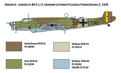 Italeri JU 86 E1/E2 1391S v7