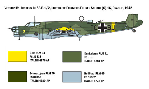 Italeri JU 86 E1/E2 1391S v6