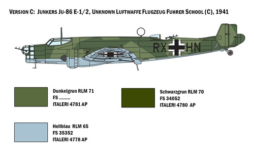 Italeri JU 86 E1/E2 1391S v5