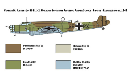 Italeri JU 86 E1/E2 1391S v4