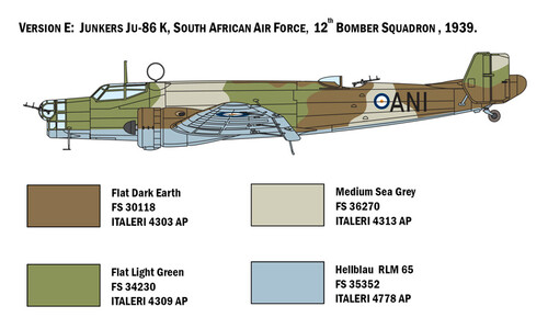 Italeri JU 86 E1/E2 1391S v3