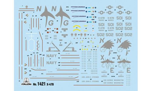 Italeri Northrop Grumman X-47 1421S decal