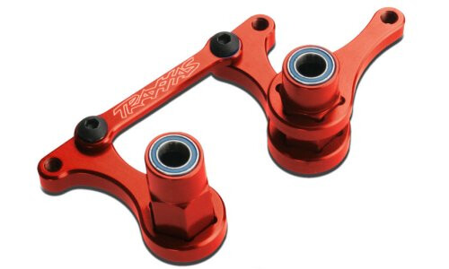 Traxxas Red-Anodized Aluminum Steering Bellcranks 3743X