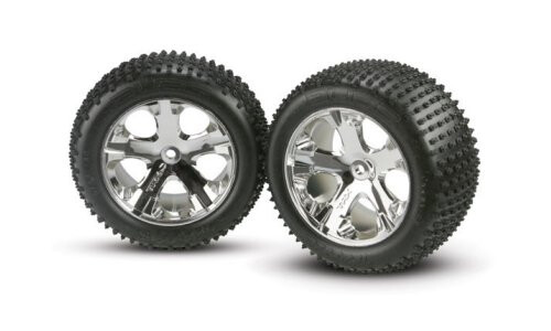 Traxxas Tires & wheels, assembled,