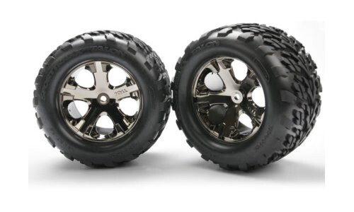 Traxxas Tires & wheels, assembled,