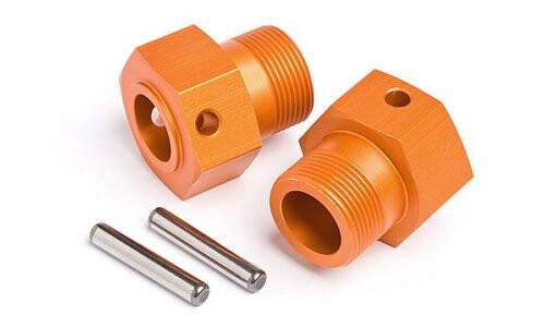 HPI WHEEL HEX HUB 24x27mm (ORANGE/2pcs)