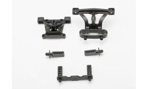 Traxxas Body mounts, front & rear/