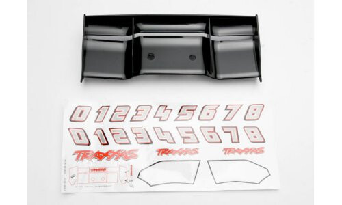 Traxxas Wing, Revo (black)/ decal