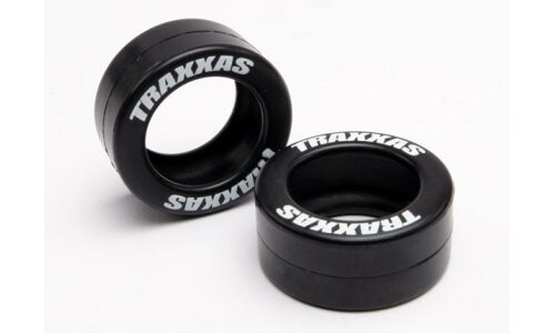 Tires, rubber (2) (fits Traxxas