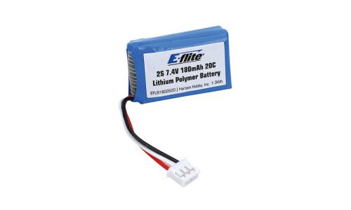 E-flite 180mAh 2S 7.4V 20C Li-Po,