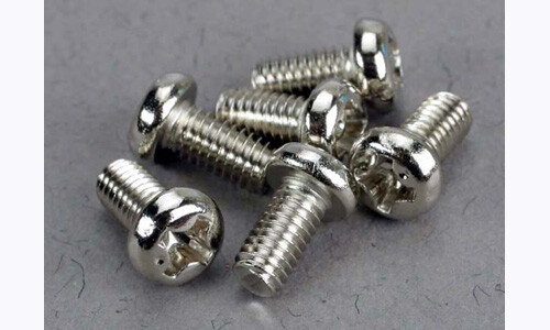 Traxxas Screws 3x6mm roundhead machine 2558