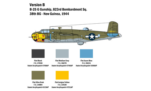 Italeri 2787 B-25G Mitchell