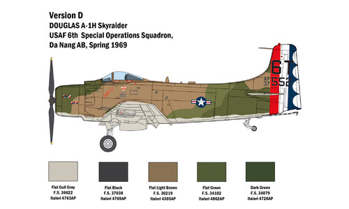 A-1H Skyraider 2788S Italeri