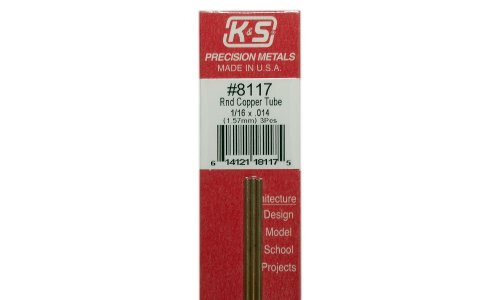 K&S 1/16" Outside Diameter Copper Tube 8117