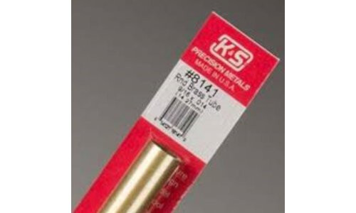 K&S 9/16" Outside Diameter Round Brass Tube 8141