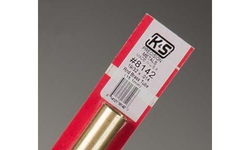 K&S 19/32" Outside Diameter Round Brass Tube 8142