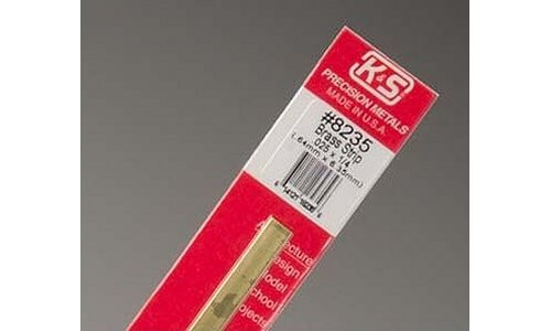 K&S .025 x 1/4" Brass Strip KS8235