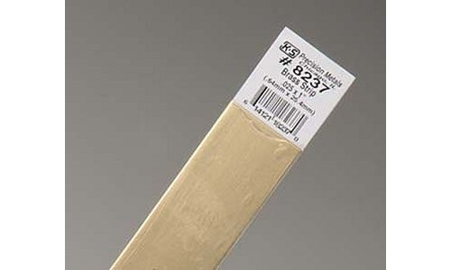 K&S 0.025 x 1" Brass Strip 8237