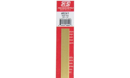 K&S 0.032 x 1/2" Brass Strip 8241