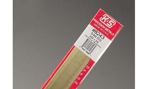 K&S 0.032 x 3/4" Brass Strip 8243