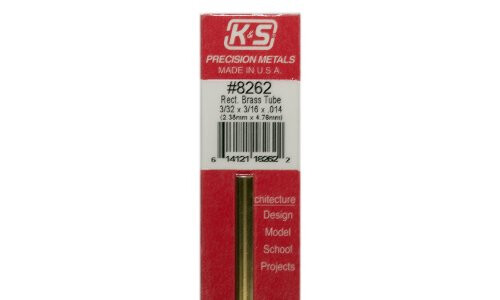 K&S 3/32" x 3/16" Rect. Brass Tube 8262