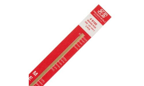 K&S 1/32" Diameter Solid Brass Rod 8160