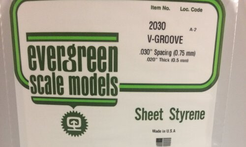 Evergreen 2030 - .030" OPAQUE WHITE