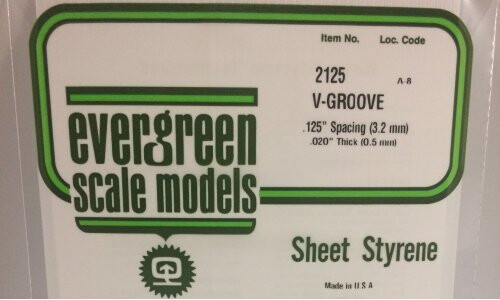 Evergreen 2125 - .125" OPAQUE WHITE