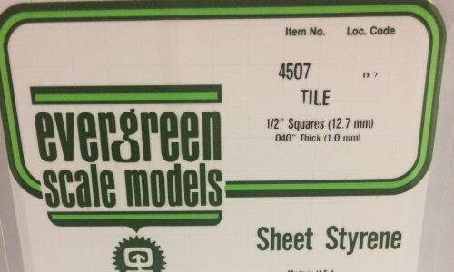 Evergreen 4507 - 1/2" X 1/2" Opaque