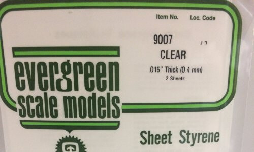 Evergreen 9007 - .015" CLEAR ORIENTED