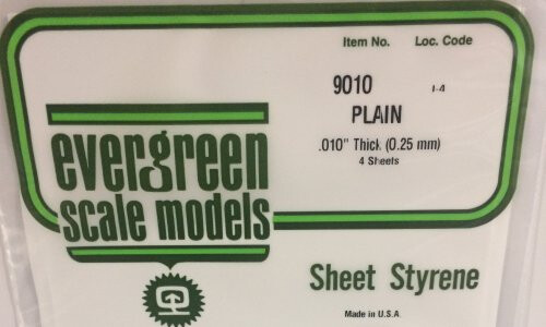 Evergreen 9010 - .010" (.25mm) Plain