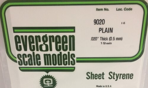 Evergreen 9020 - .020" (.50mm) PLAIN