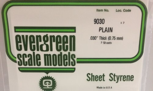 Evergreen 9030 - .030" (.75mm) PLAIN