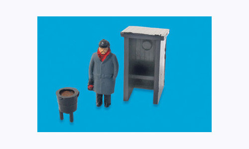 Peco Fog Man, Hut, Brazier