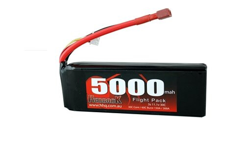 Redback Racing 11.1v LIPO, 5000MAH