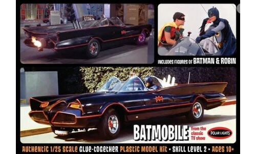 Polar Lights 1/25 1966 TV Batmobile W/Batm POL920