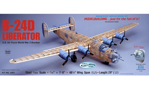 Guillow's B-24D Liberator Wooden Aircraft