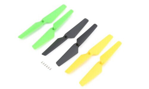 Blade Prop Set, Yellow, Green,